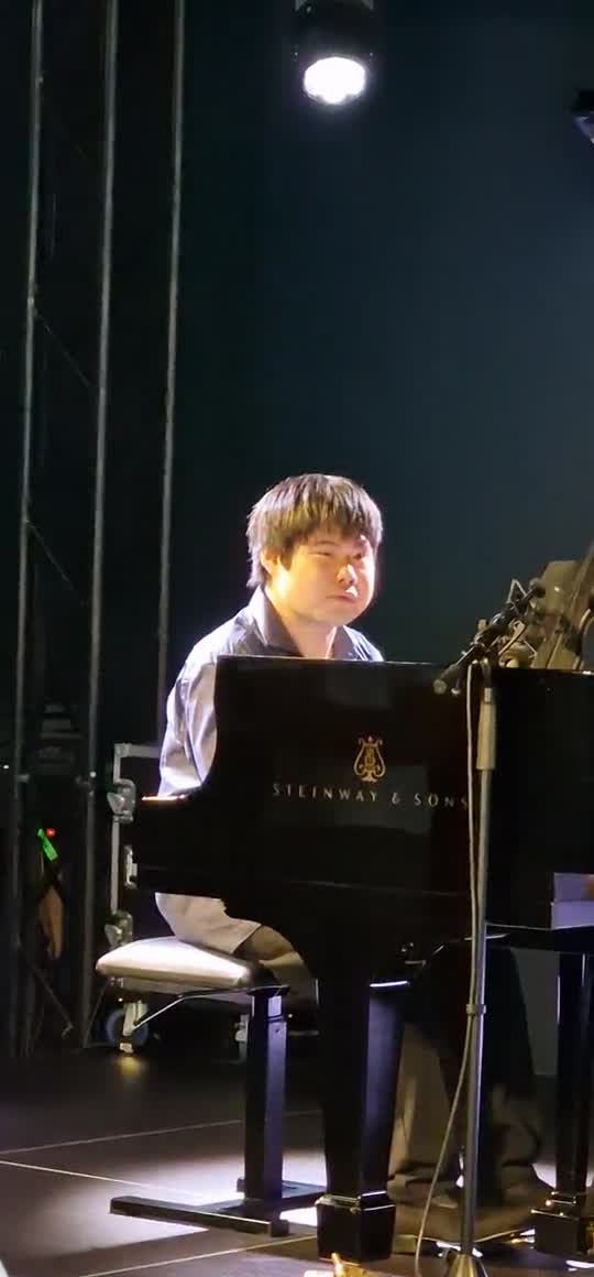 [Video] Nobu – a Japanese artist born blind and being a virtuous classical piano player. He is now signed to the traditional label Deutsche Grammophon and we had the pleasure of enjoying #Nobu playing a few songs live in our office event space today 🙏🏻