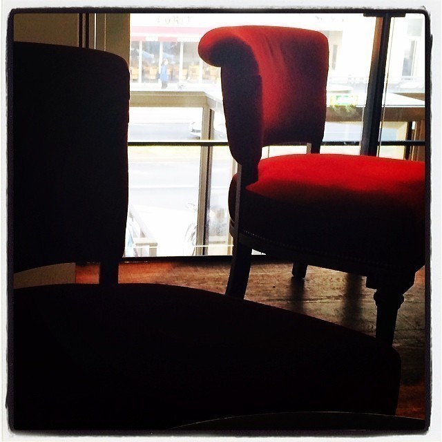 Lounging at home…