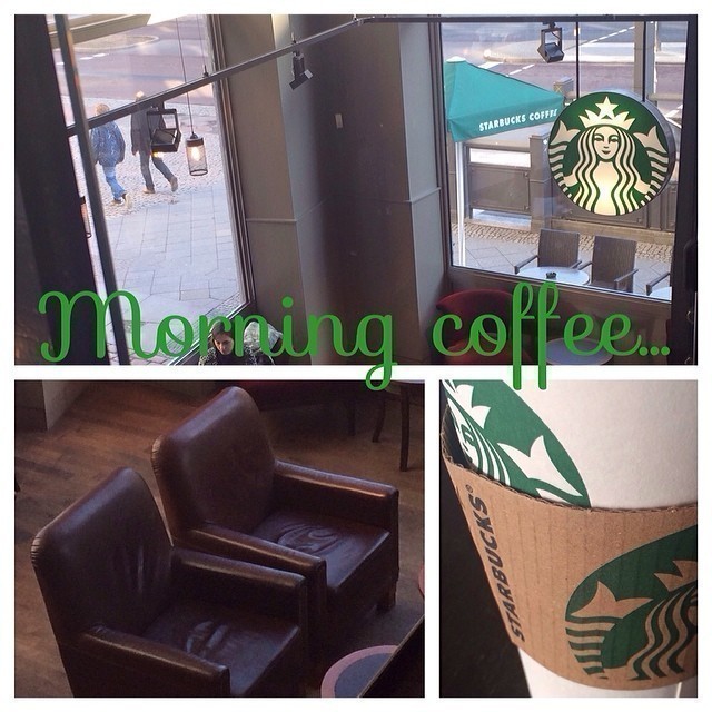 Morning coffee… #starbucks