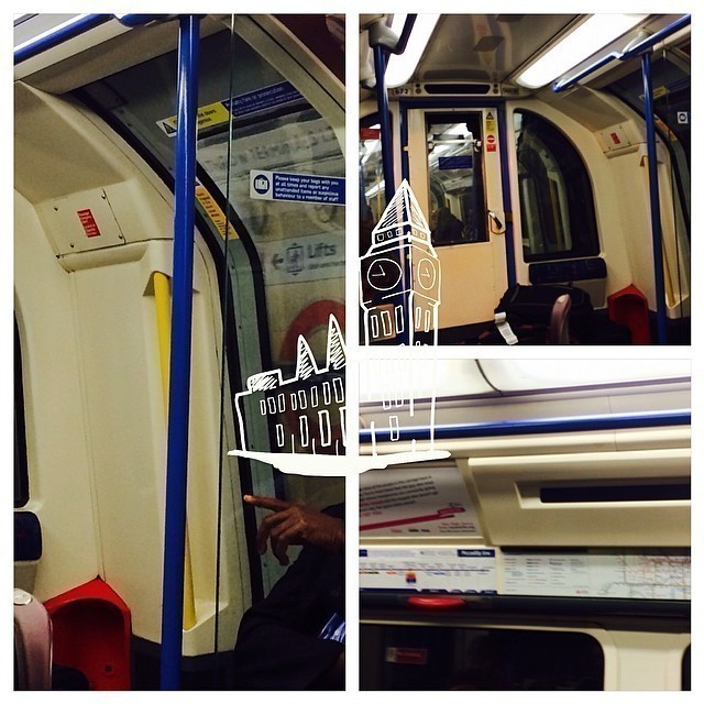 Travelling into town. #london