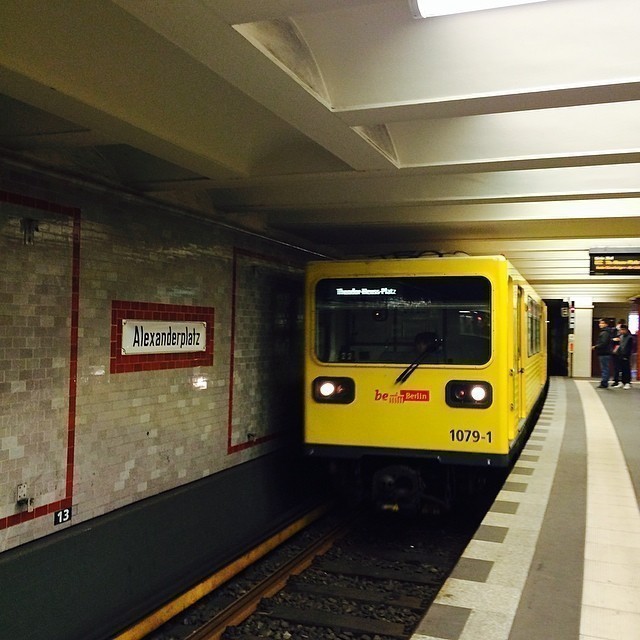 Funny square shaped underground train on Line 2 #berlin