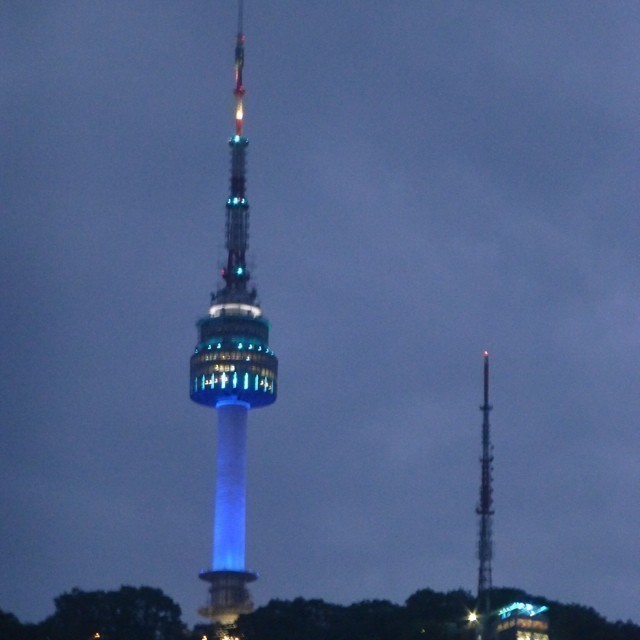 Namsan Tower at night. #seoul