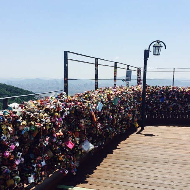 Love locks everywhere. #love
