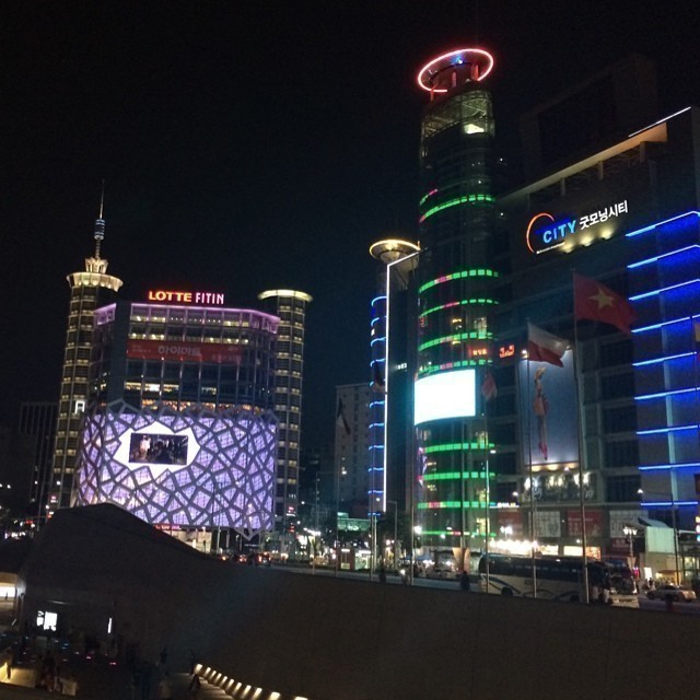 The lights of #Seoul at night.