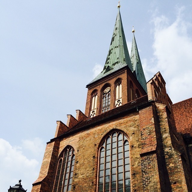 Right in the center of Berlin there is a district called Nikolaiviertel. It looks like part of the Middle Ages Berlin but was actually created artificially by the former East-Germany.