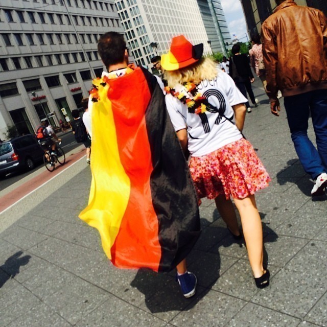 BERLIN. Welcoming home the football team. #worldcup2014