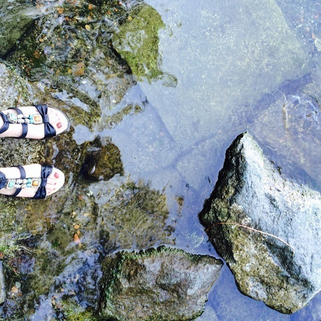 Feet. Water.
