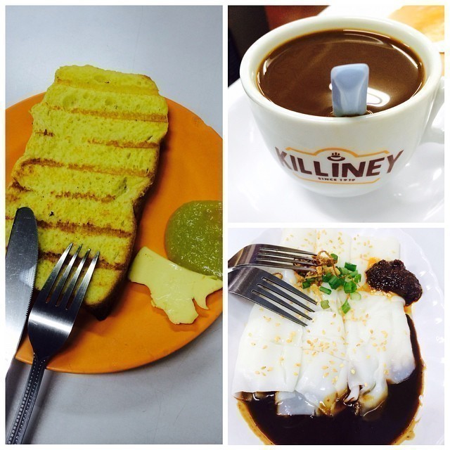Traditional Singapore breakfast.