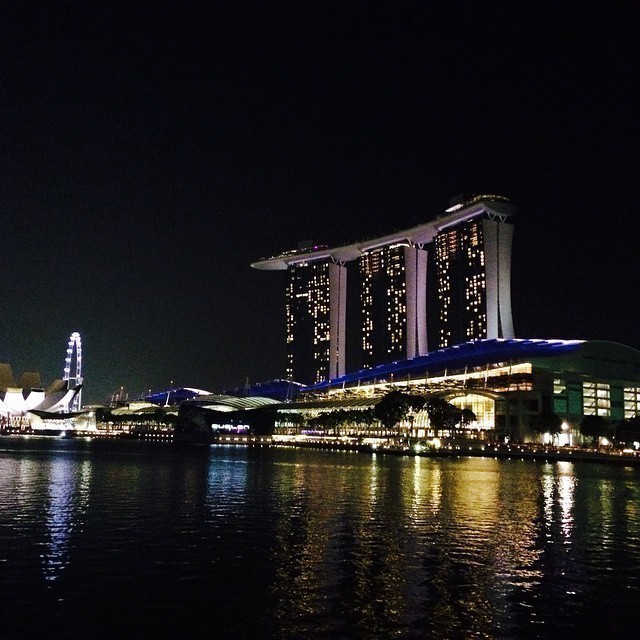 What a beautiful night. Still beaming from the great concert. #singapore