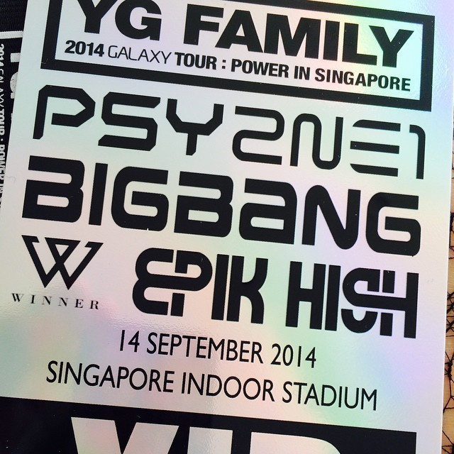 Singapore YG Family concert at Singapore National Indoor Stadium.