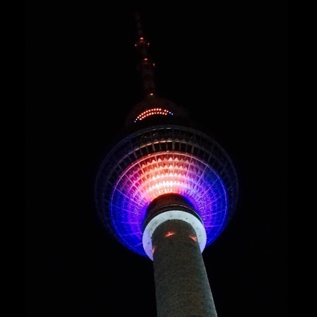 Festival of Lights #Berlin – Fernsehturm. Last one for today. Heading home now. Good night!