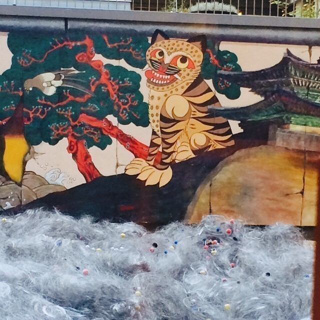 Wall art at the Korean Cultural Center in Berlin. #Berlin