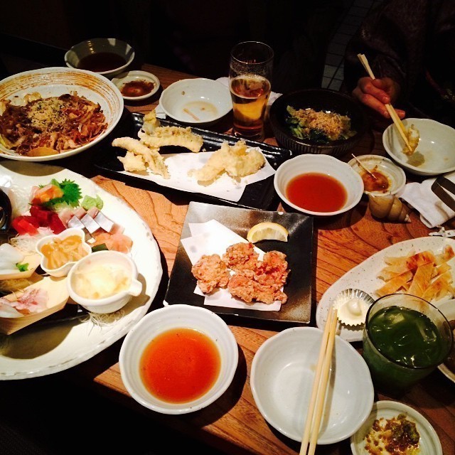 OMG we just had a feast of Japanese food. So delicious! Yummy. #Japan