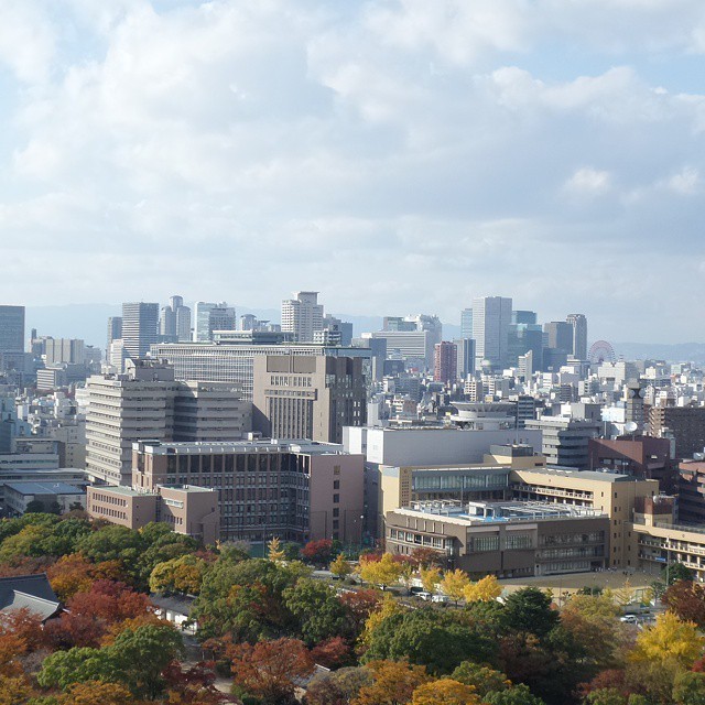 View over Osaka. #japan