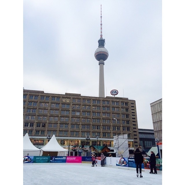 Ice skating am Alex #Berlin.