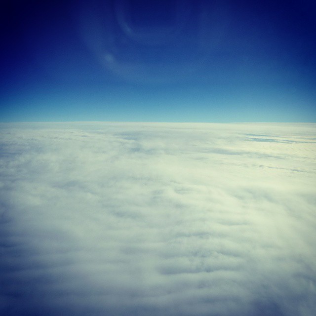 I seem to be spending more time above the clouds than below….