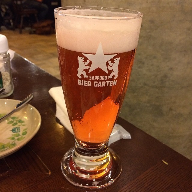 Strawberry beer. A first for me. #Sapporo