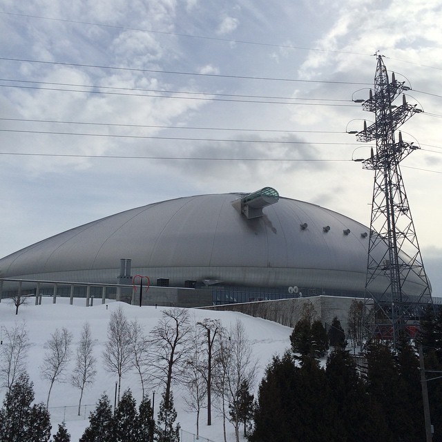The Domes always look like they are from a different century or from a different world altogether? #Sapporo
