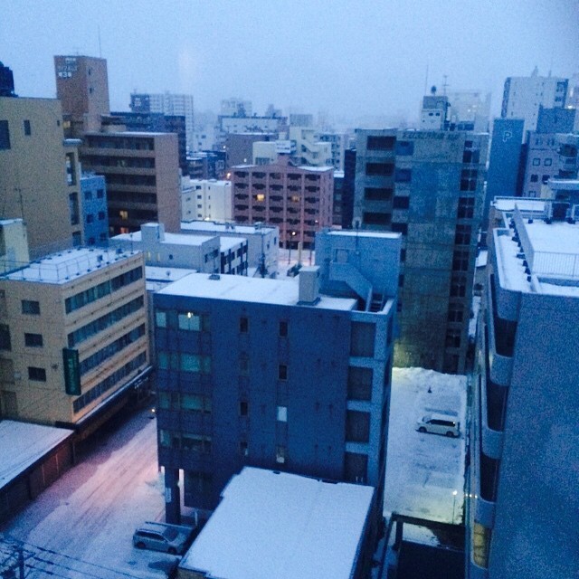 Early in the morning. Heading from #Sapporo to