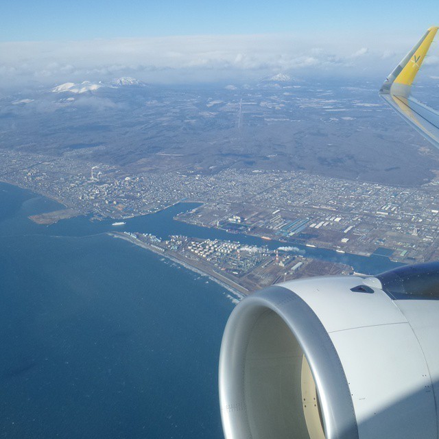 Up in the air. Bye bye Hokkaido. #Japan