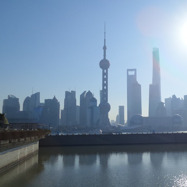 Not the clearest of views. #Shanghai