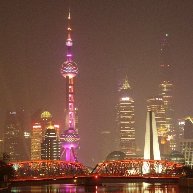 #Shanghai skyline. Goodnight. Back in Tokyo tomorrow.