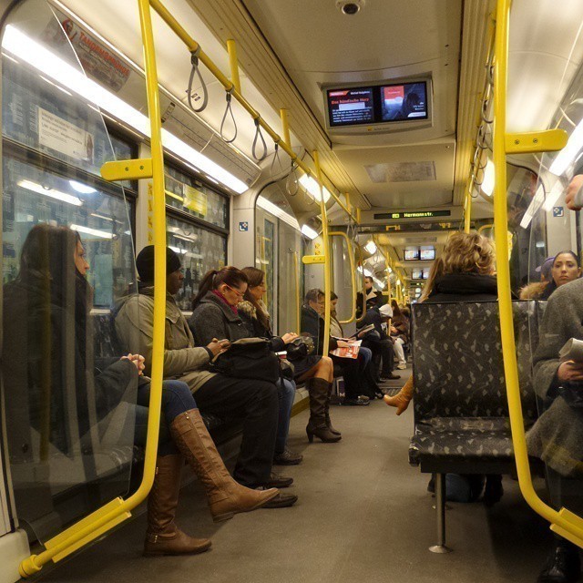 Ah new seat layout on the Berlin underground. At least I haven’t been on this kind of train before. #bvg