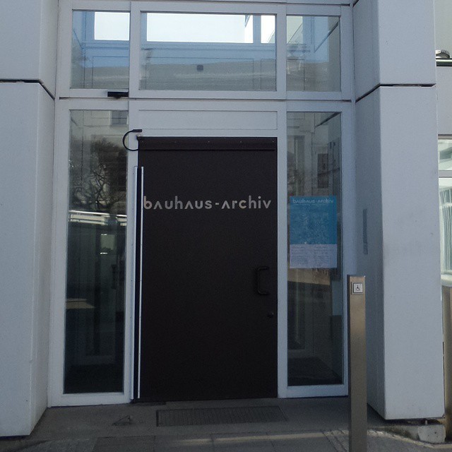 Not the kind of entrance you would expect for an exhibition or museum. BAUHAUS archive. #Berlin