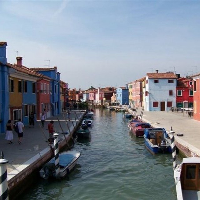 I miss Venice – actually this is Burano with its beautiful coloured houses. Maybe short trip? Also its Biennale this year. Ahhh worth a trip.