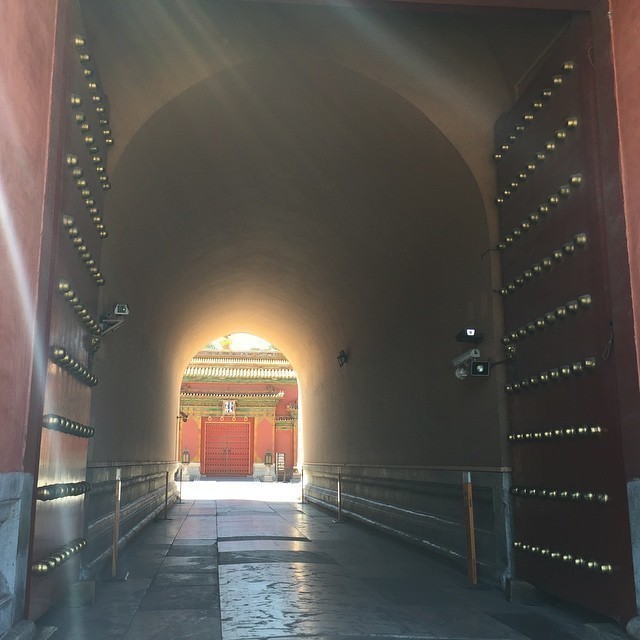 Forbidden City. Unfortunately indeed forbidden today. It is closed. #beijing