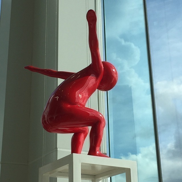 Art by Byun Kyungsoo at a gallery at Victoria Harbour. #hongkong