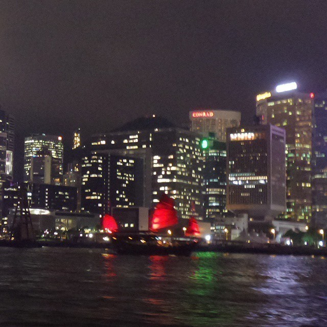 Hong Kong at night. #hongkong