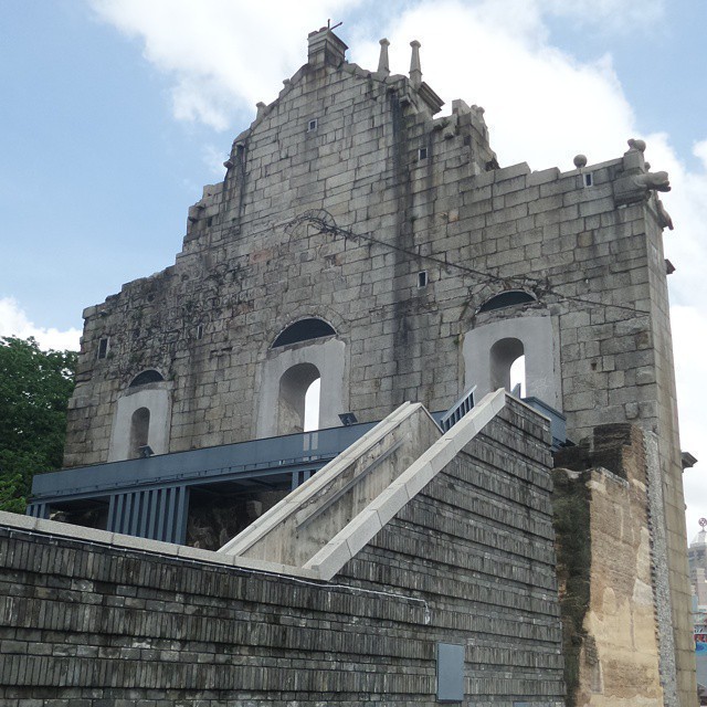 The behind of the ruins de San Paulo