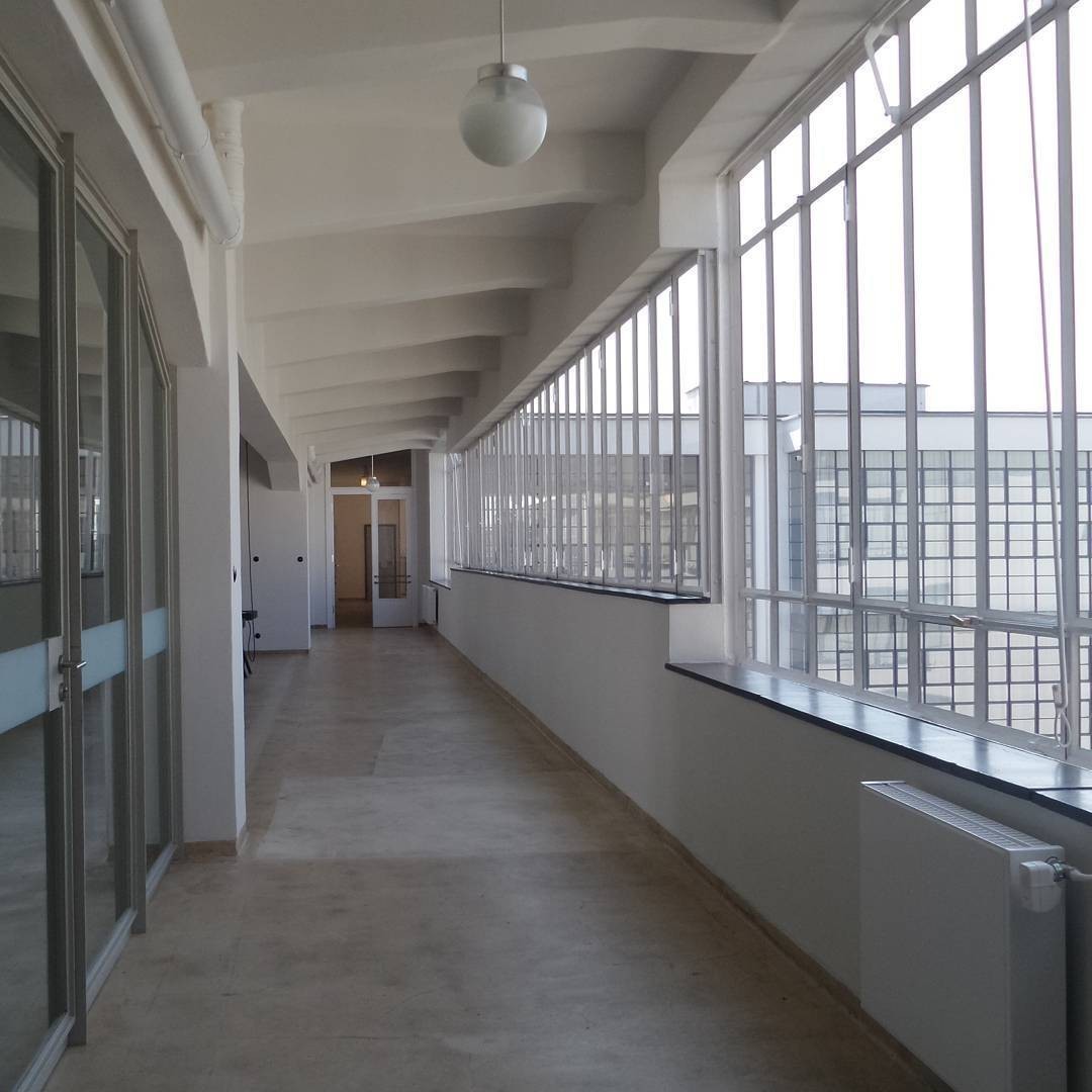 These glass walls are so powerful and even now over 80 years later still feels modern and timeless. #Bauhaus
