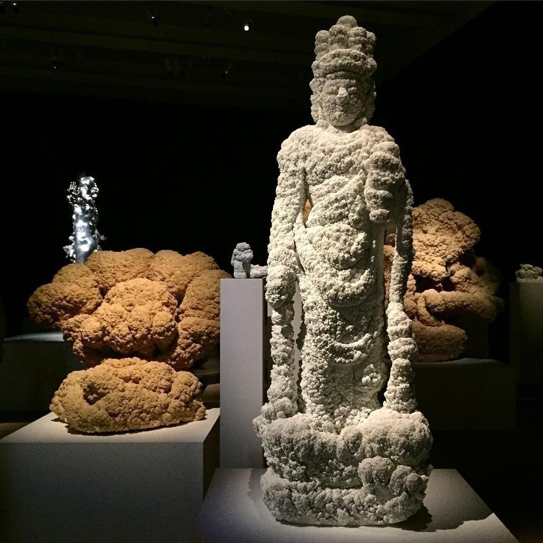 Kohei Nawa She Inspires Art at Bonhams temporary exhibit London Thank you very much Tamar Arnon for giving me a private tour with insides on the pieces and the artist outside of opening hours.