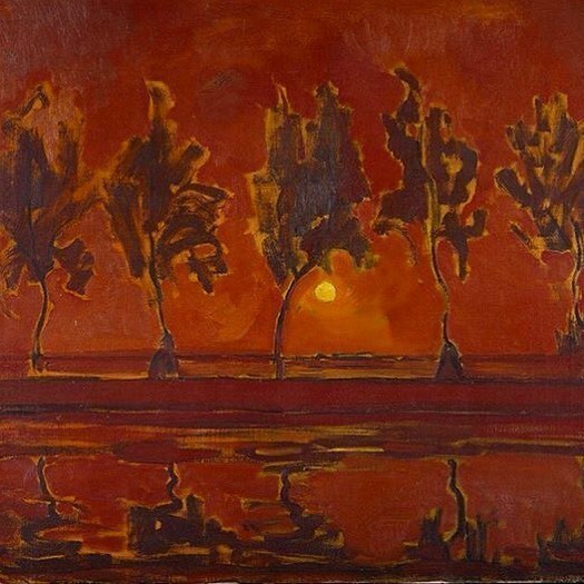 Some of the earlier works by #PietMondrian Piet Mondrian Die Linie – Exhibition at Martin-Gropi