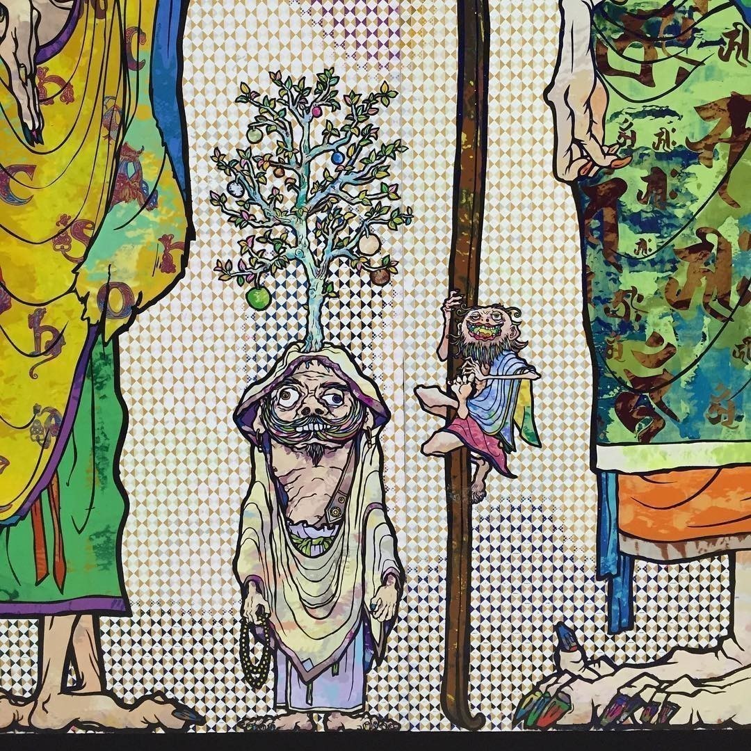 Great exhibition. Must see: Takashi Murakami: The 500 Arhats #takashimurakami