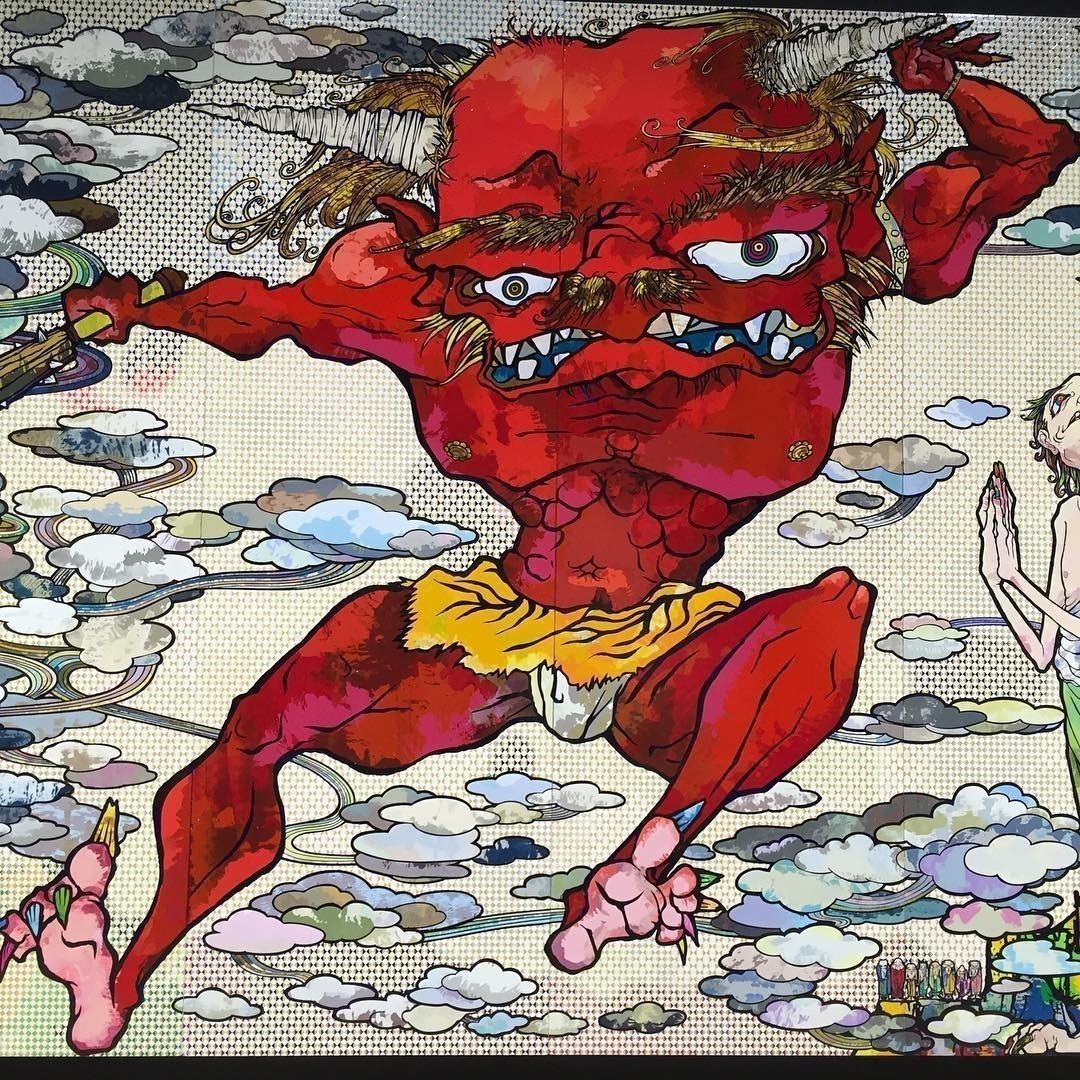 Great exhibition. Must see: Takashi Murakami: The 500 Arhats #takashimurakami