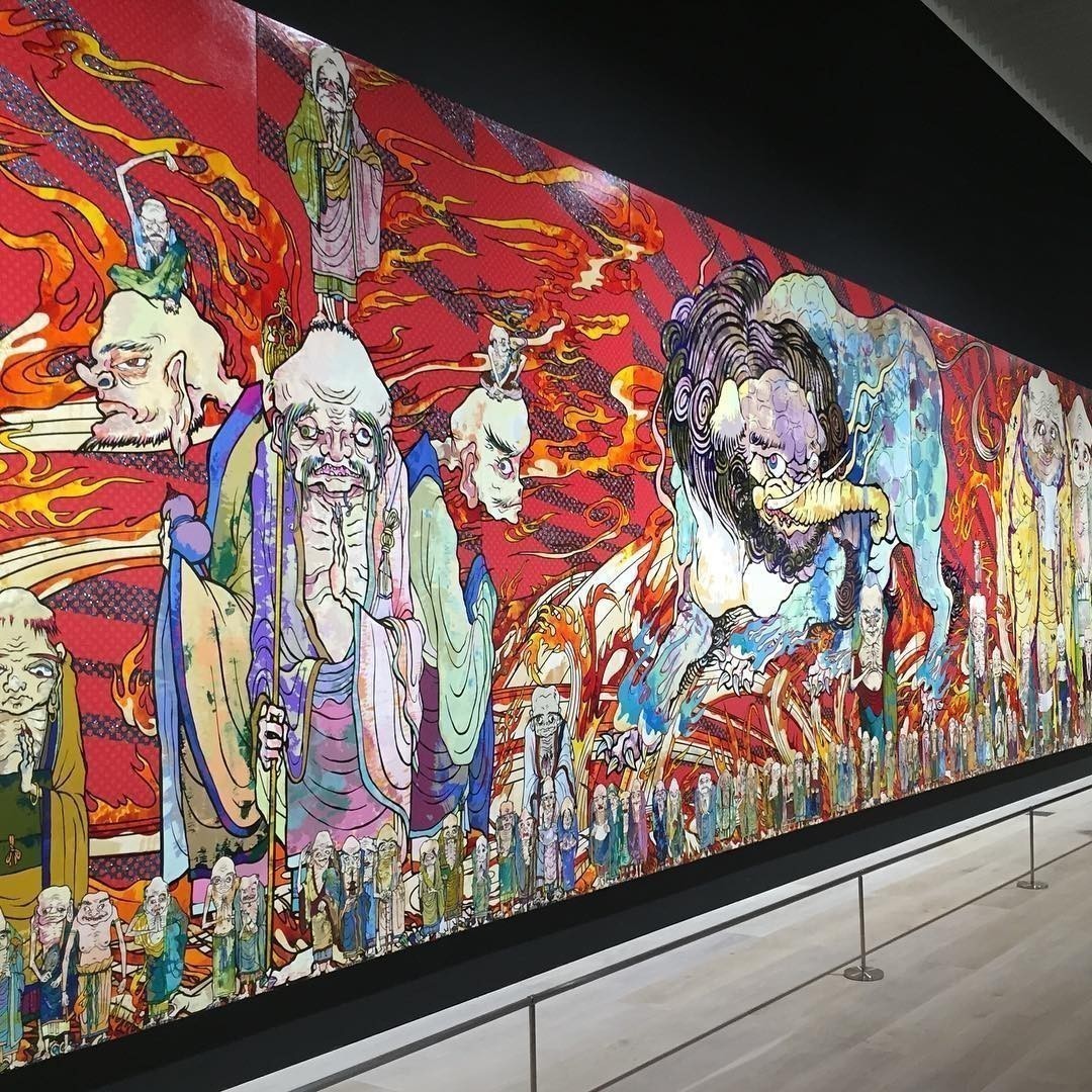 Great exhibition. Must see: Takashi Murakami: The 500 Arhats #takashimurakami