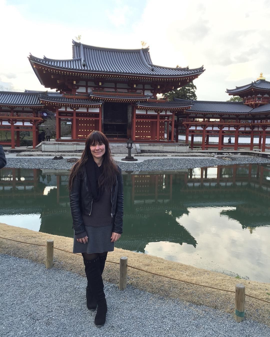 Me (with feet ^^) Byodo-In Temple Uji Japan (about an hour by train north of Osaka).