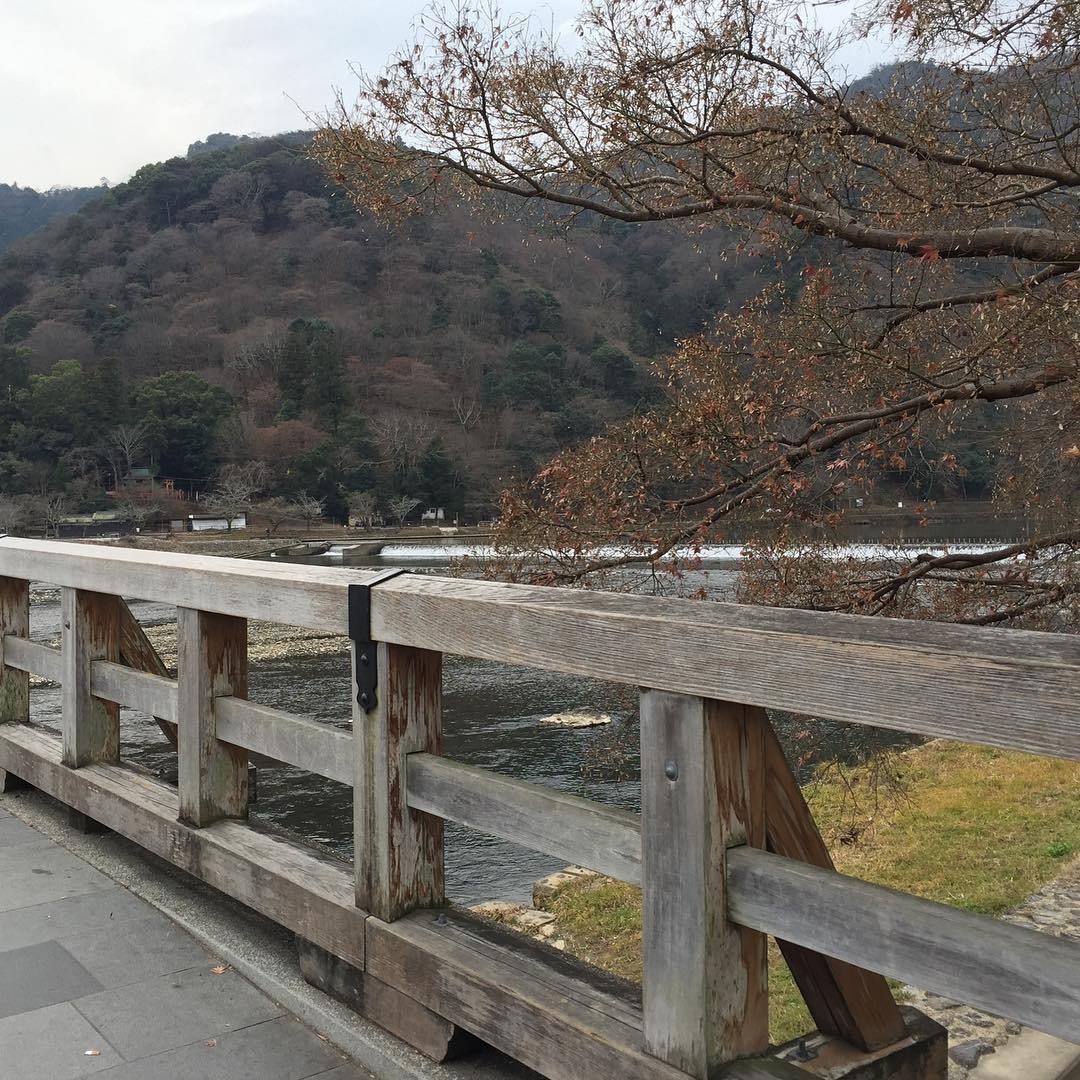 At the Togetsukyo Bridge #arayashima