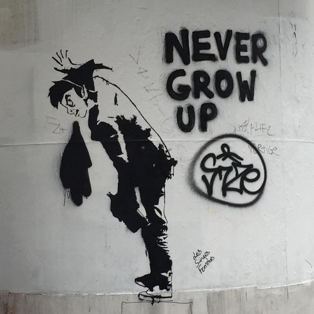 #NeverGrowUp