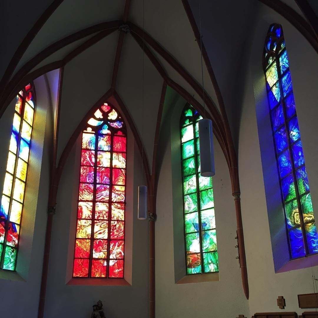 Amazing windows in the local Church #Cochem