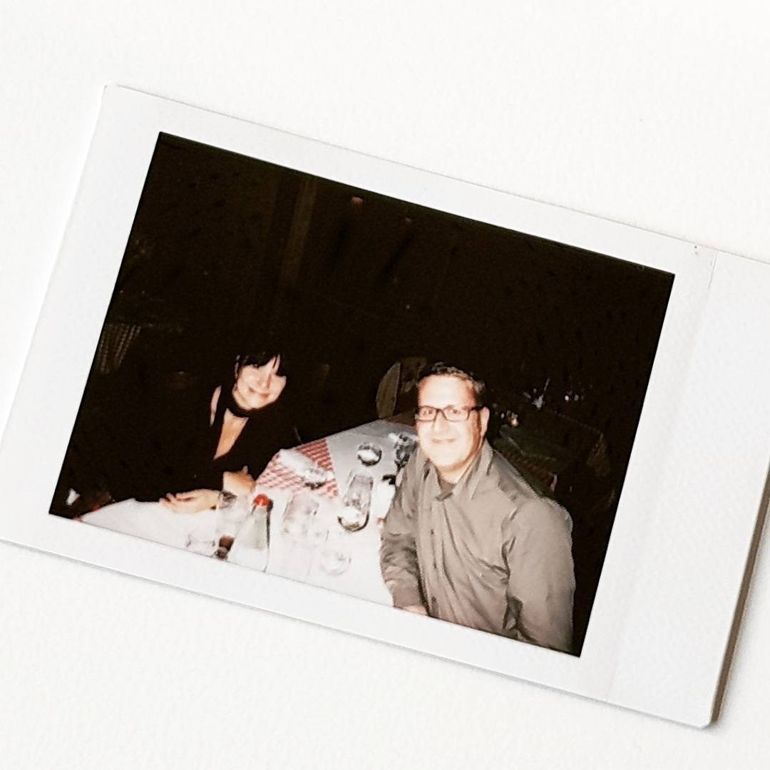 Good old #polaroid … reminiscing about studying in the UK with a colleague at last night’s company din