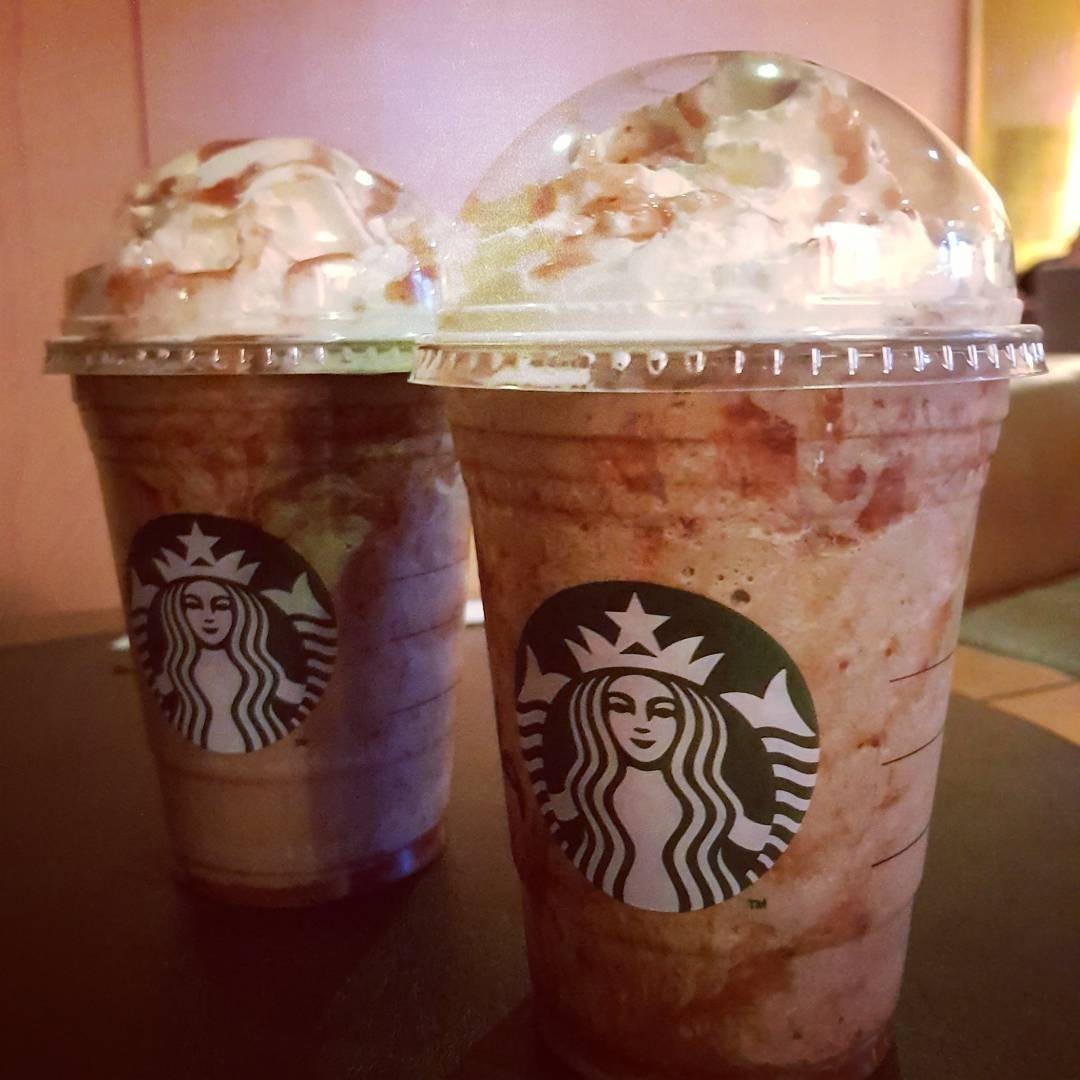 Happy Halloween with a Vampire Frappuccino (secret drink) 😈