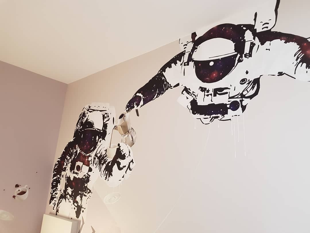 It’s done. Our new staircase at the office now with amazing #StreetArt by