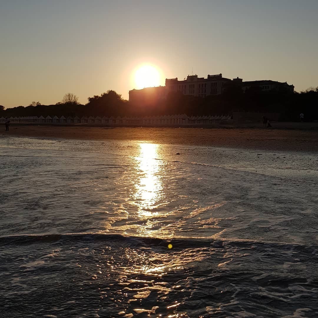 #Sunset at the sea