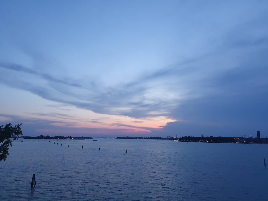 Sitting on a balcony enjoying this view with a beautiful evening breeze… #happy