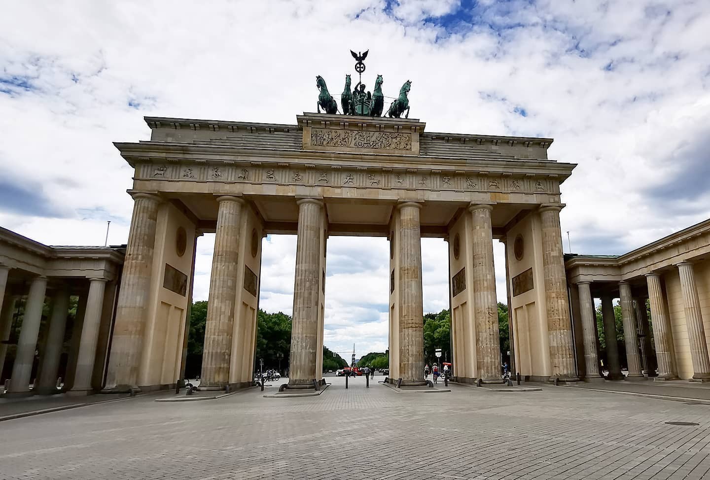Super rare opportunity for a photo like this. Brandenburg Gate with no people.