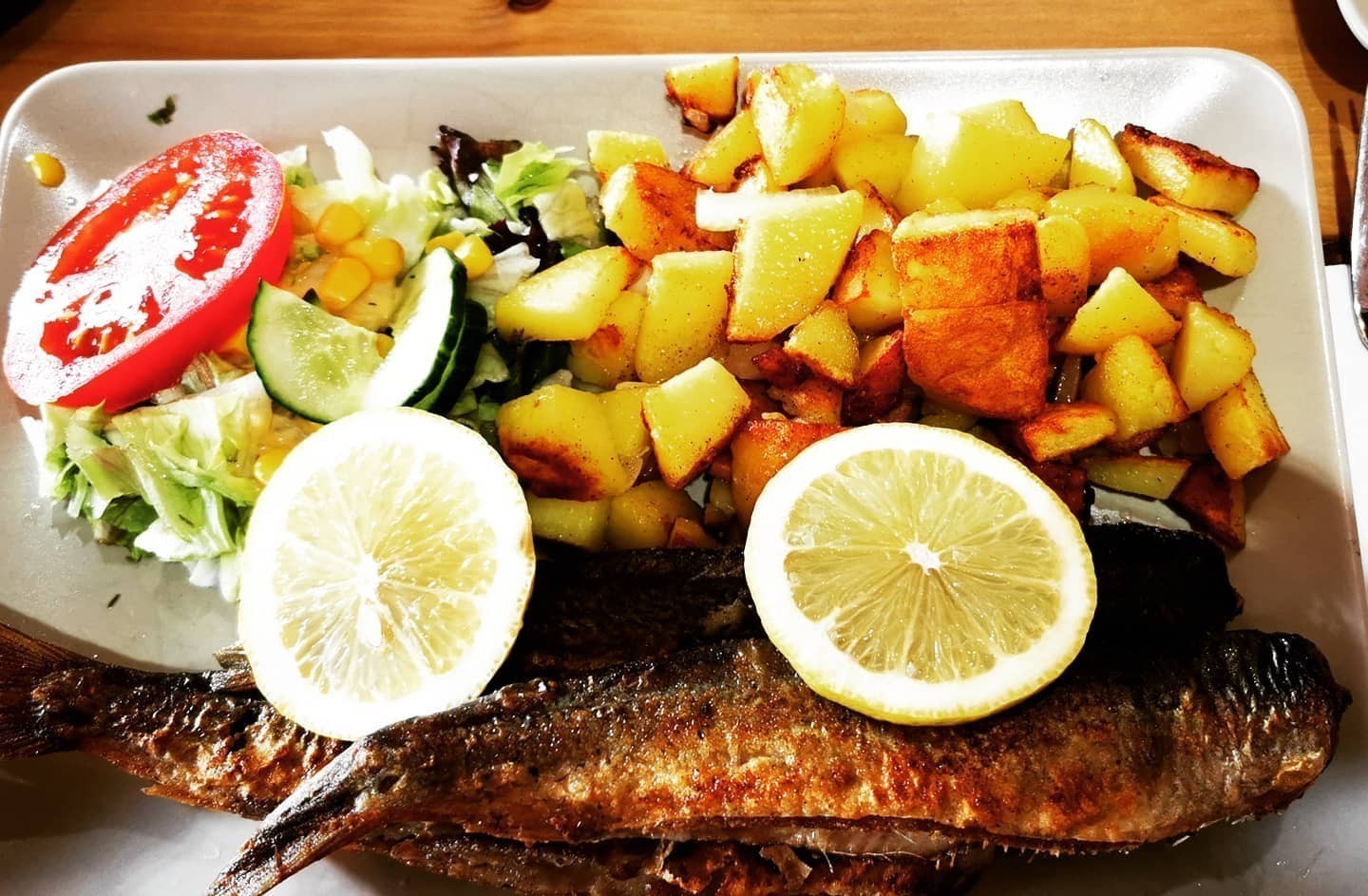 Fresh fish. Of course.